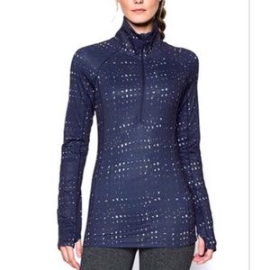 NWOT Under Armour Blue Knight ColdGear 1/2 Zip
